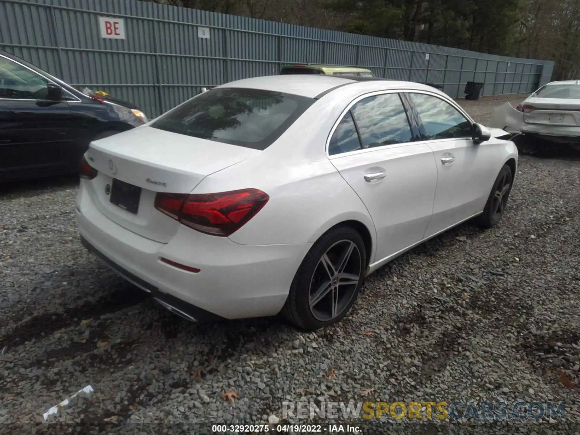 4 Photograph of a damaged car WDD3G4FB4KW020332 MERCEDES-BENZ A-CLASS 2019