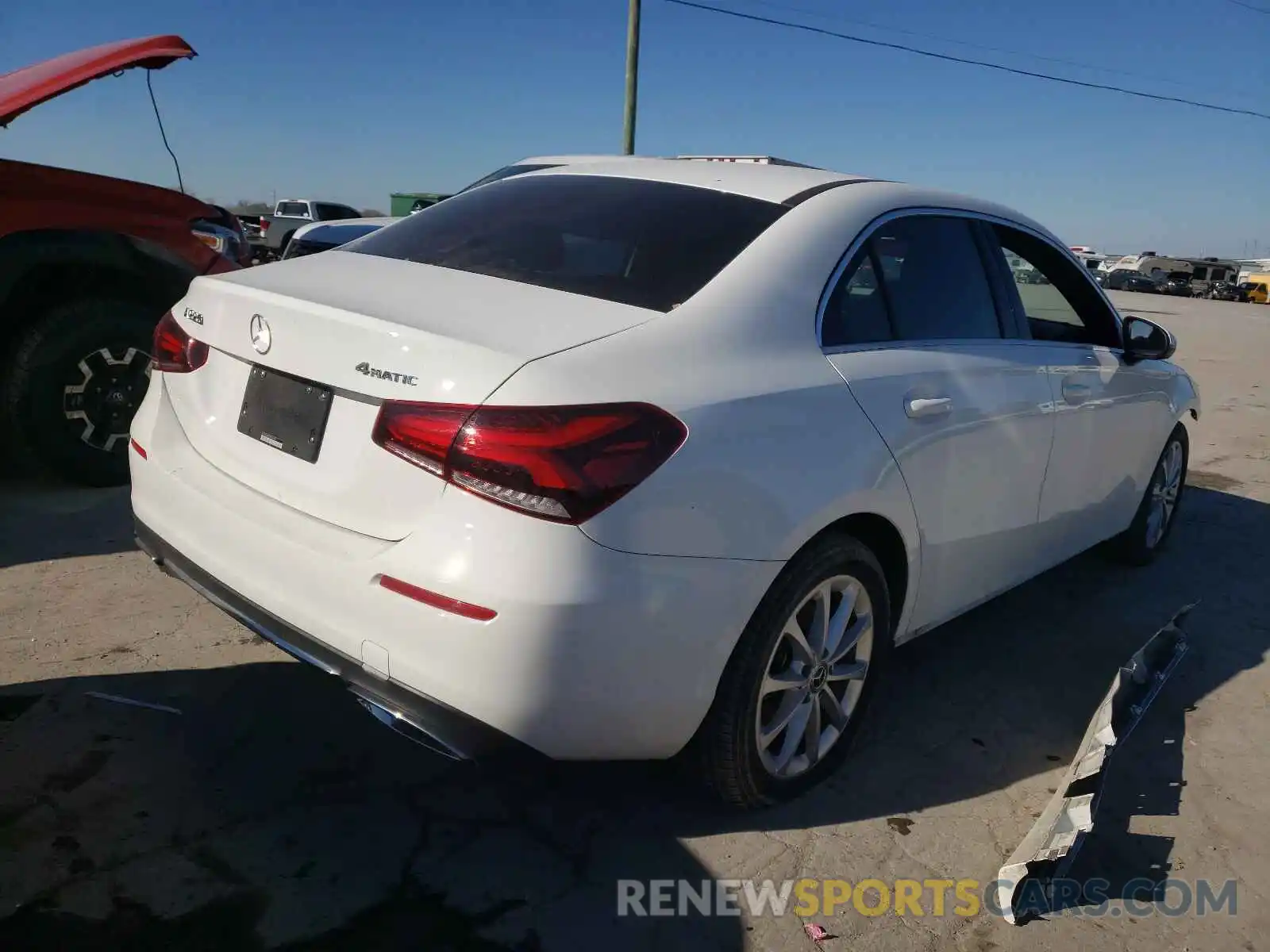 4 Photograph of a damaged car WDD3G4FB5KW026821 MERCEDES-BENZ A-CLASS 2019