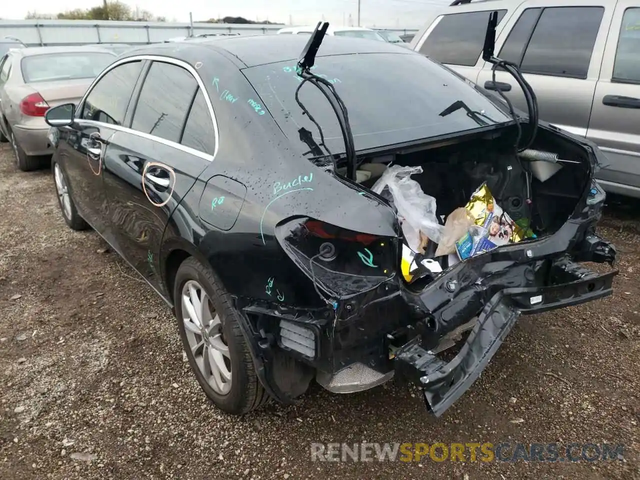 3 Photograph of a damaged car WDD3G4FB5KW029119 MERCEDES-BENZ A-CLASS 2019