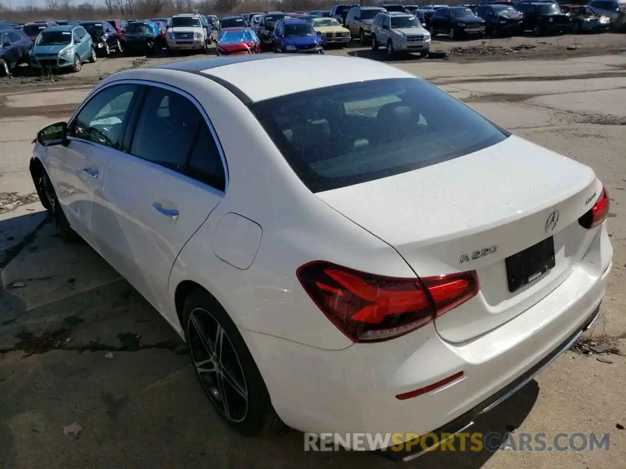 3 Photograph of a damaged car WDD3G4FBXKW012462 MERCEDES-BENZ A-CLASS 2019