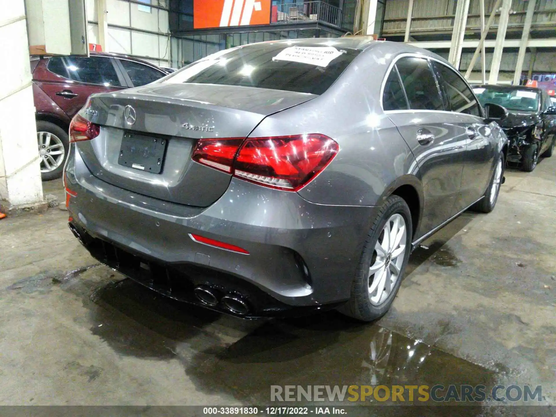 4 Photograph of a damaged car 00D3G4FB1LW039311 MERCEDES-BENZ A-CLASS 2020