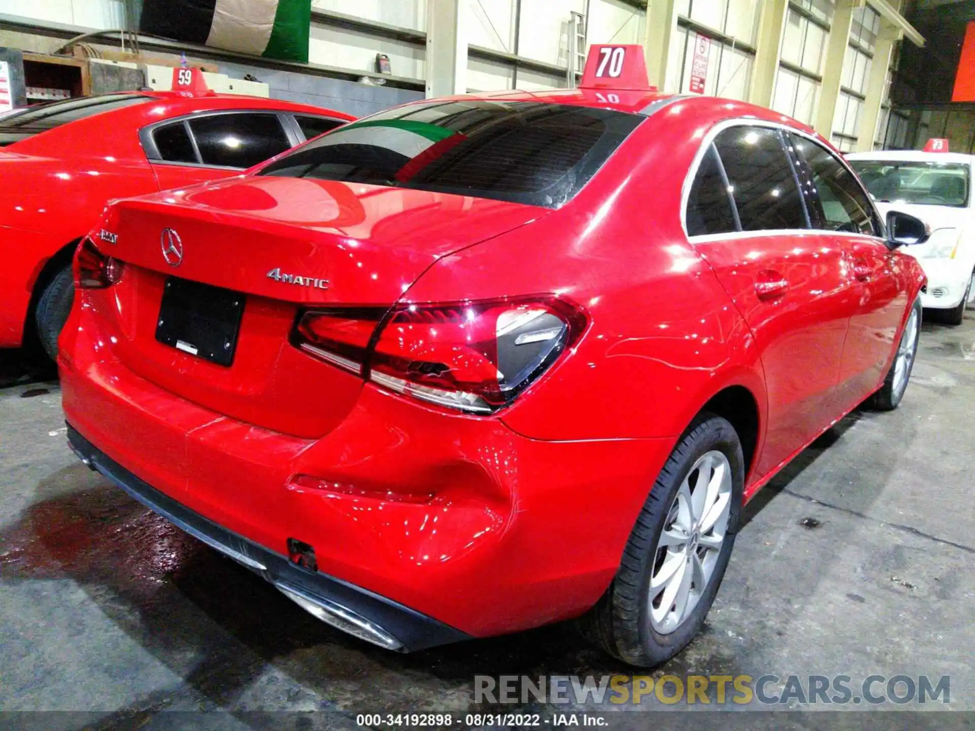 4 Photograph of a damaged car 00K3G4FB6LW047047 MERCEDES-BENZ A-CLASS 2020