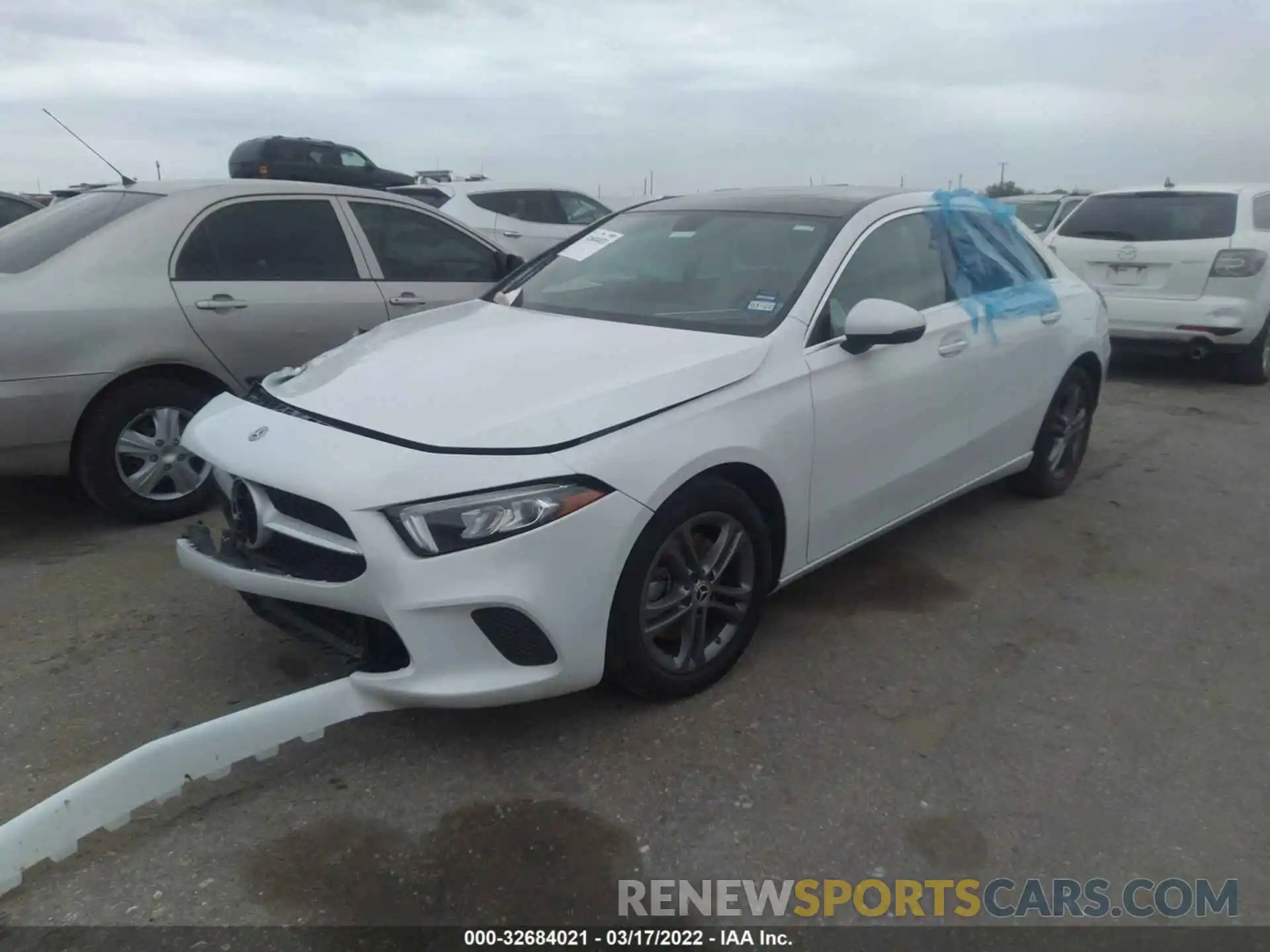 2 Photograph of a damaged car W1K3G4EB0LJ203758 MERCEDES-BENZ A-CLASS 2020