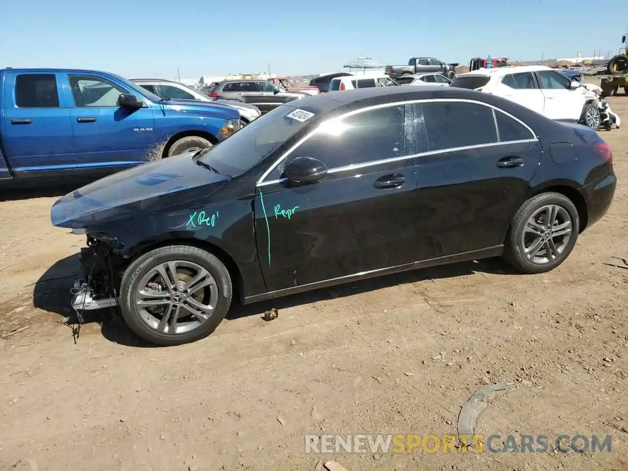 1 Photograph of a damaged car W1K3G4EB0LJ208393 MERCEDES-BENZ A-CLASS 2020