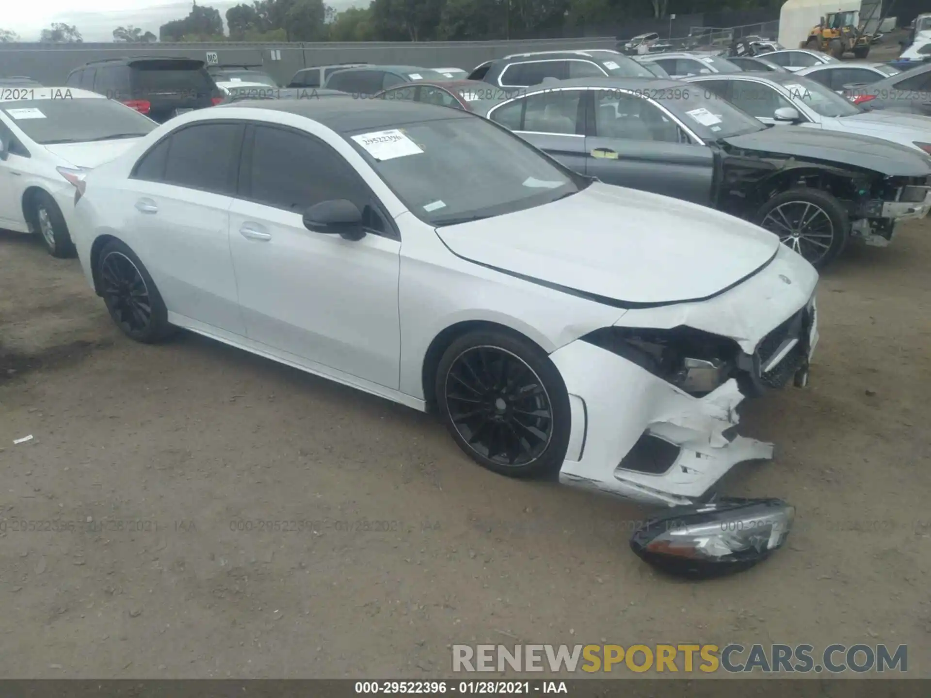 1 Photograph of a damaged car W1K3G4EB0LJ211990 MERCEDES-BENZ A-CLASS 2020