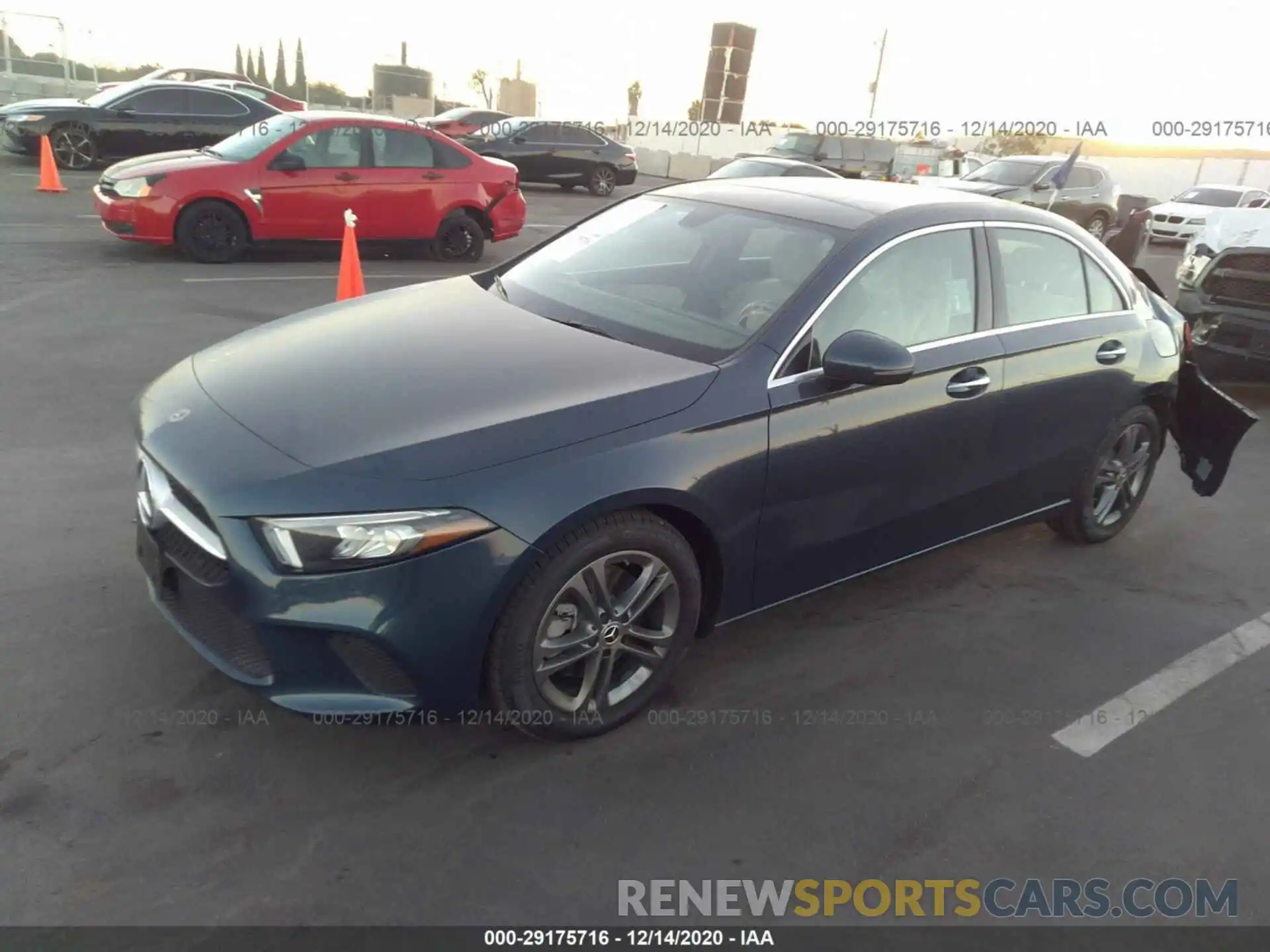 2 Photograph of a damaged car W1K3G4EB0LJ235951 MERCEDES-BENZ A-CLASS 2020