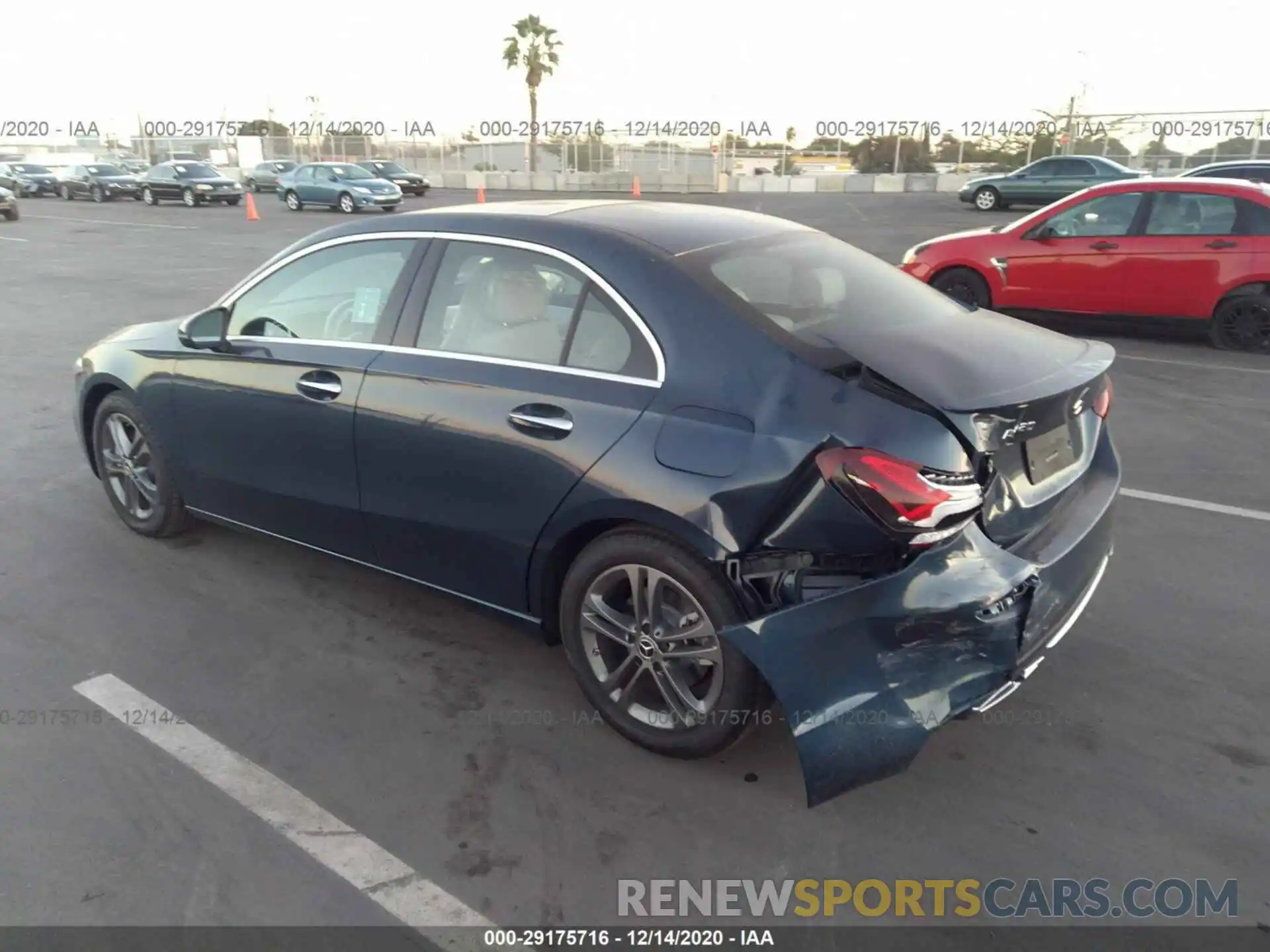 3 Photograph of a damaged car W1K3G4EB0LJ235951 MERCEDES-BENZ A-CLASS 2020