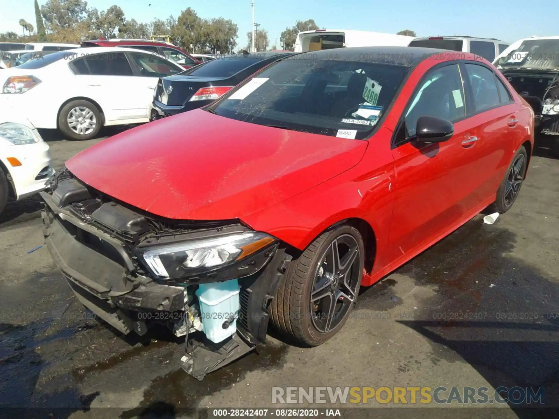 2 Photograph of a damaged car W1K3G4EB0LW045411 MERCEDES-BENZ A-CLASS 2020