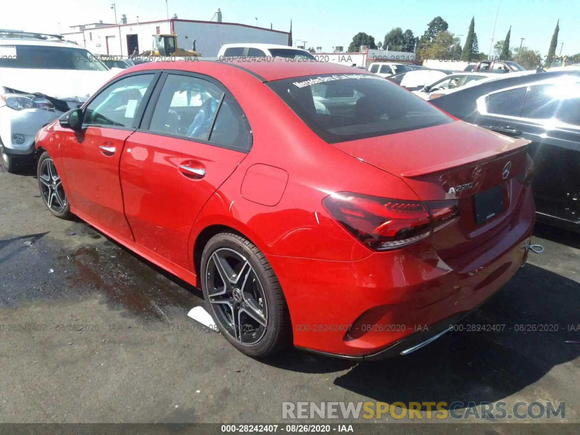 3 Photograph of a damaged car W1K3G4EB0LW045411 MERCEDES-BENZ A-CLASS 2020