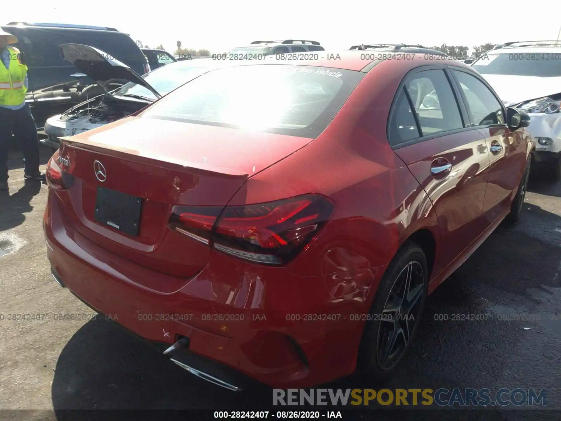 4 Photograph of a damaged car W1K3G4EB0LW045411 MERCEDES-BENZ A-CLASS 2020