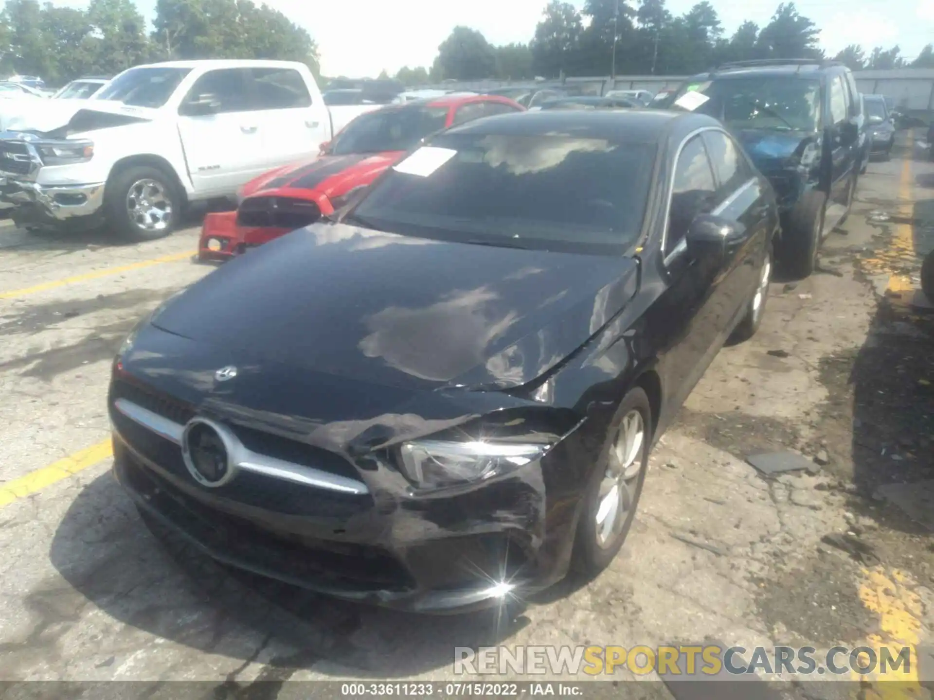 2 Photograph of a damaged car W1K3G4EB1LJ205535 MERCEDES-BENZ A-CLASS 2020