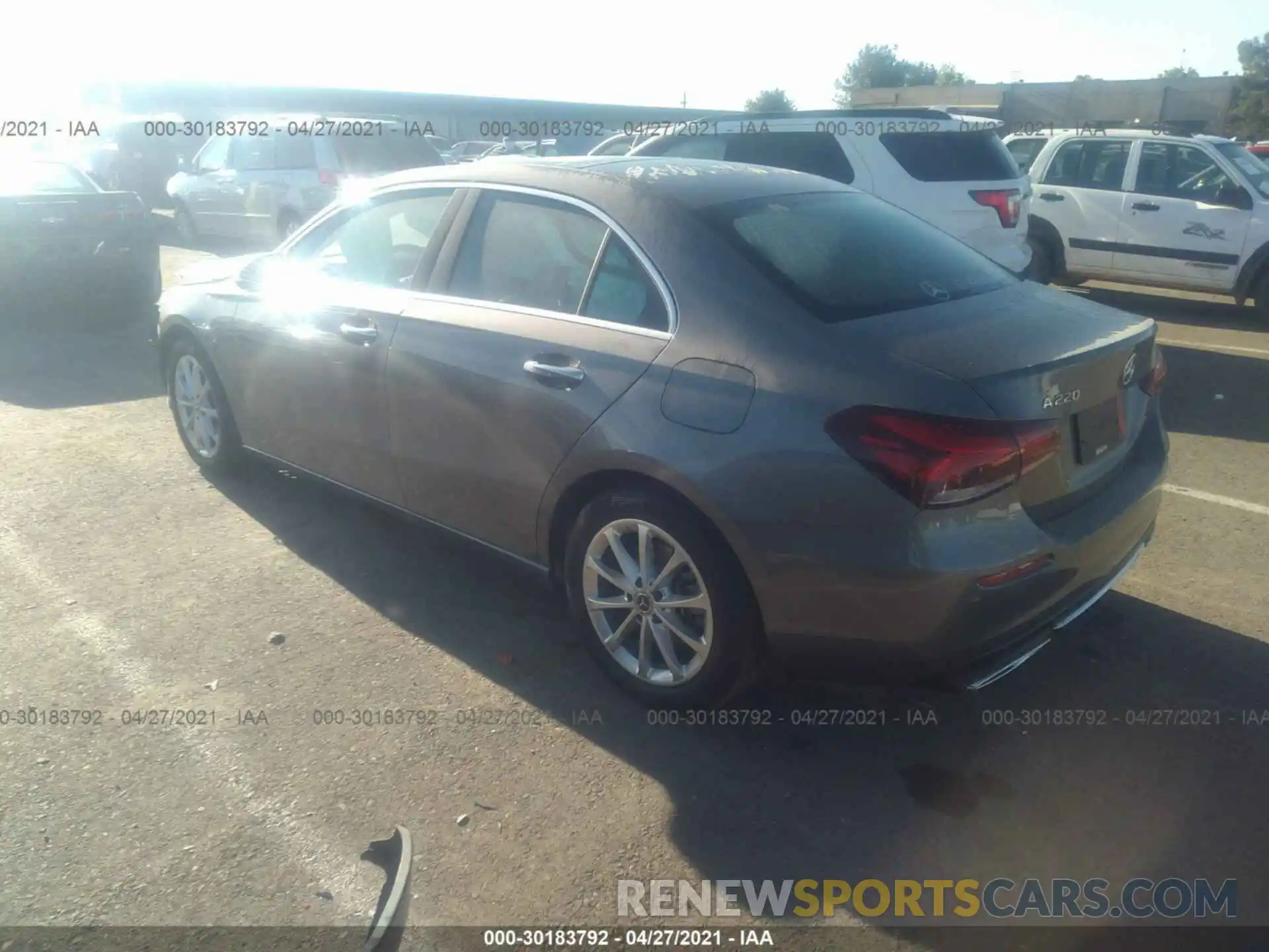 3 Photograph of a damaged car W1K3G4EB1LW045319 MERCEDES-BENZ A-CLASS 2020