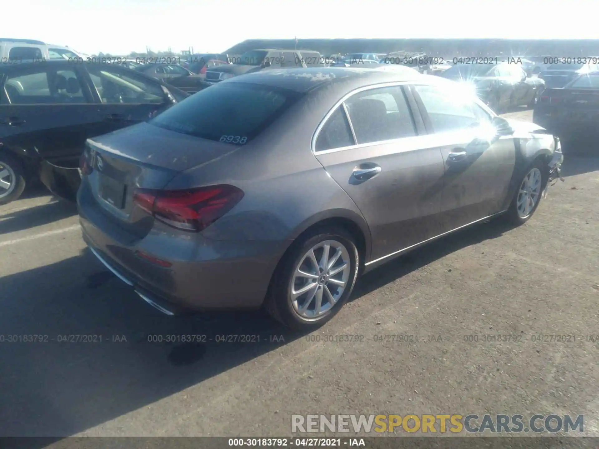 4 Photograph of a damaged car W1K3G4EB1LW045319 MERCEDES-BENZ A-CLASS 2020