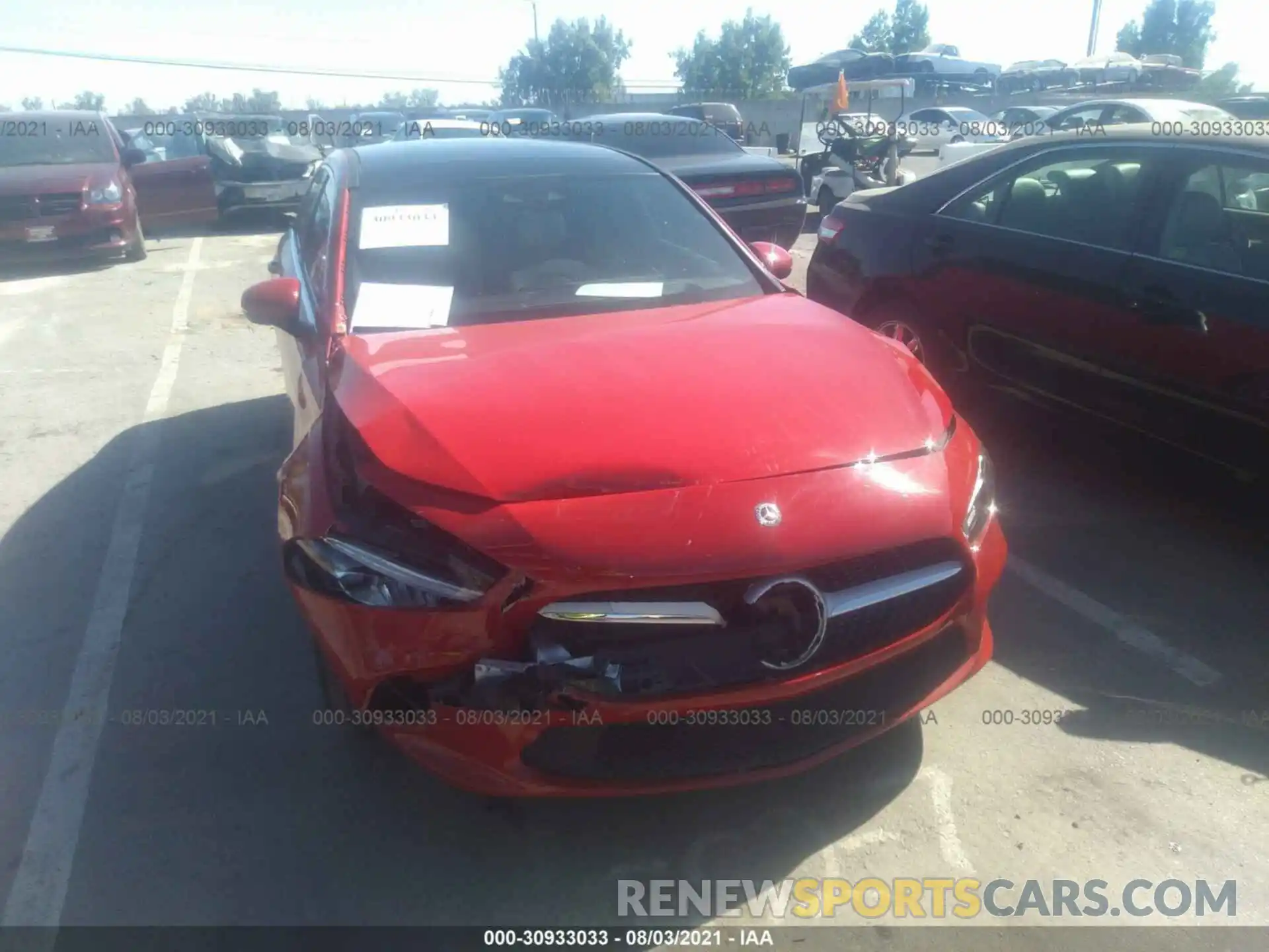 1 Photograph of a damaged car W1K3G4EB2LW045989 MERCEDES-BENZ A-CLASS 2020