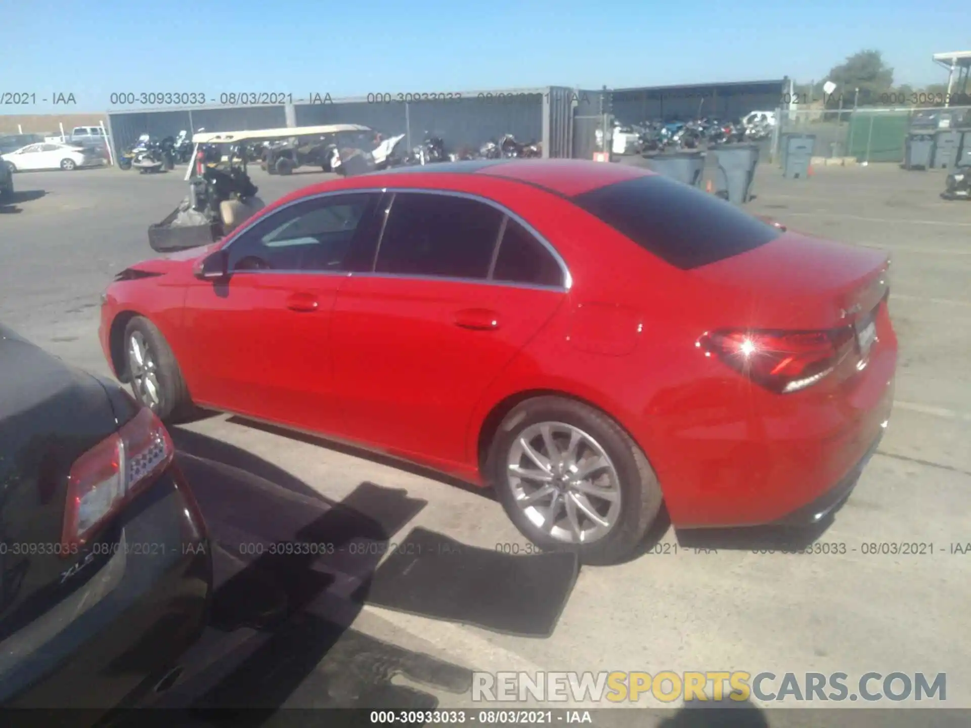 3 Photograph of a damaged car W1K3G4EB2LW045989 MERCEDES-BENZ A-CLASS 2020