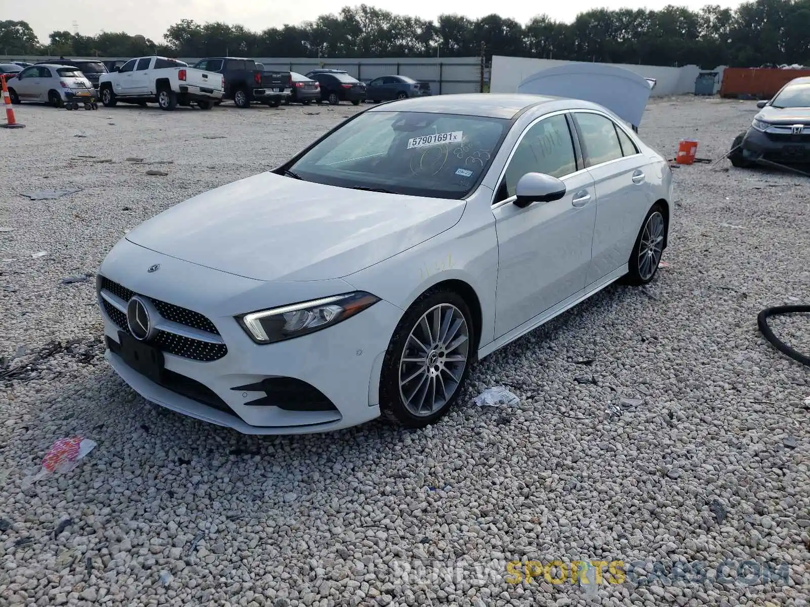 2 Photograph of a damaged car W1K3G4EB3LJ202331 MERCEDES-BENZ A-CLASS 2020