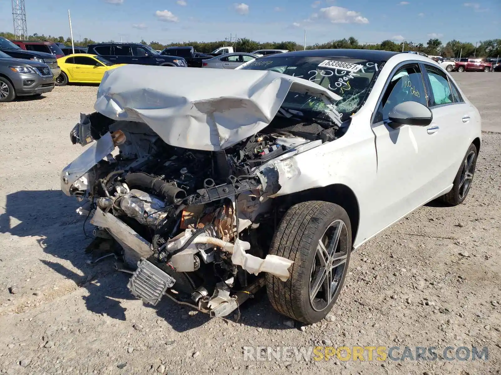 2 Photograph of a damaged car W1K3G4EB3LJ206119 MERCEDES-BENZ A-CLASS 2020