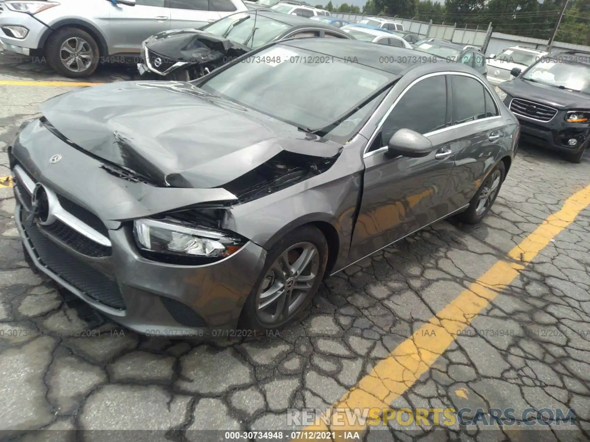 2 Photograph of a damaged car W1K3G4EB3LJ206587 MERCEDES-BENZ A-CLASS 2020