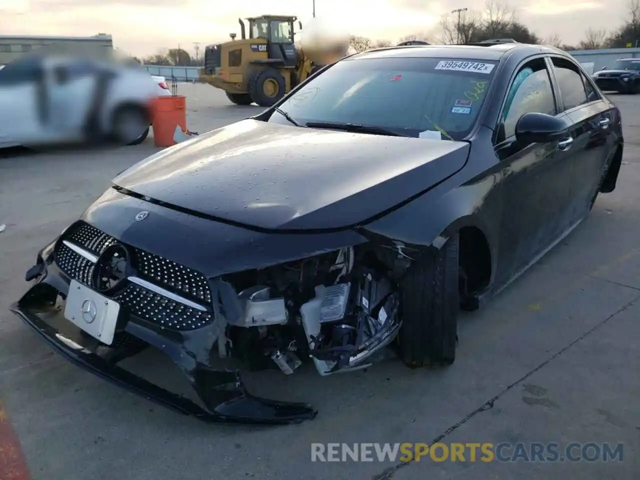 2 Photograph of a damaged car W1K3G4EB3LJ214446 MERCEDES-BENZ A-CLASS 2020