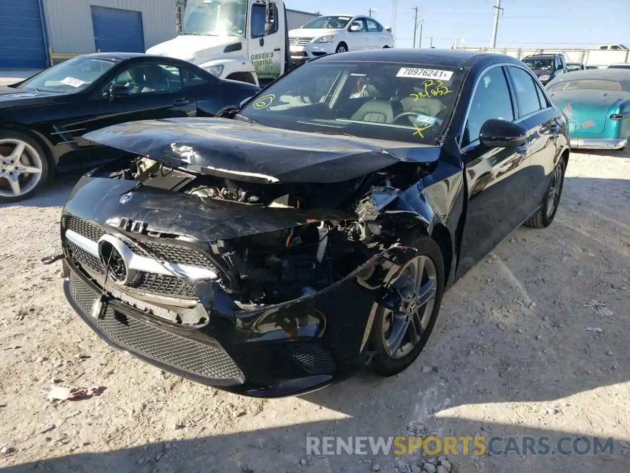 2 Photograph of a damaged car W1K3G4EB3LJ214852 MERCEDES-BENZ A-CLASS 2020