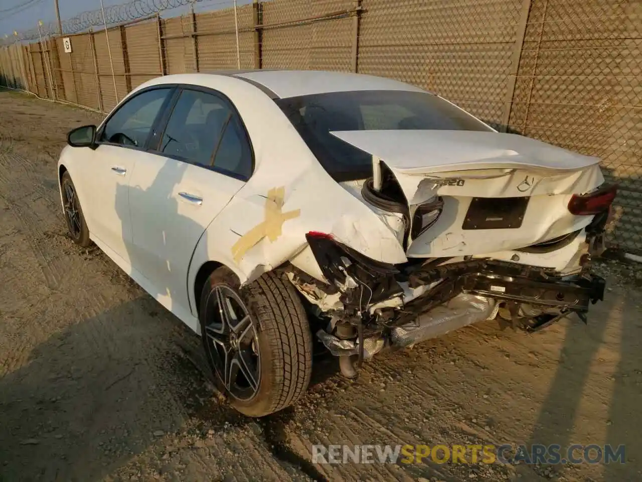 3 Photograph of a damaged car W1K3G4EB3LJ234065 MERCEDES-BENZ A-CLASS 2020