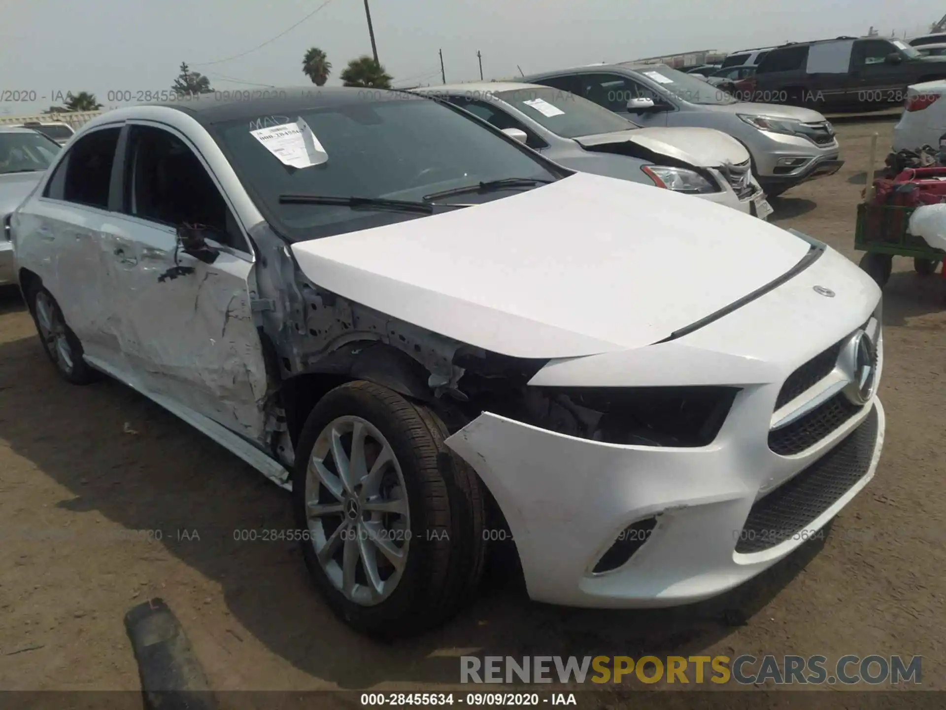 1 Photograph of a damaged car W1K3G4EB3LW044933 MERCEDES-BENZ A-CLASS 2020