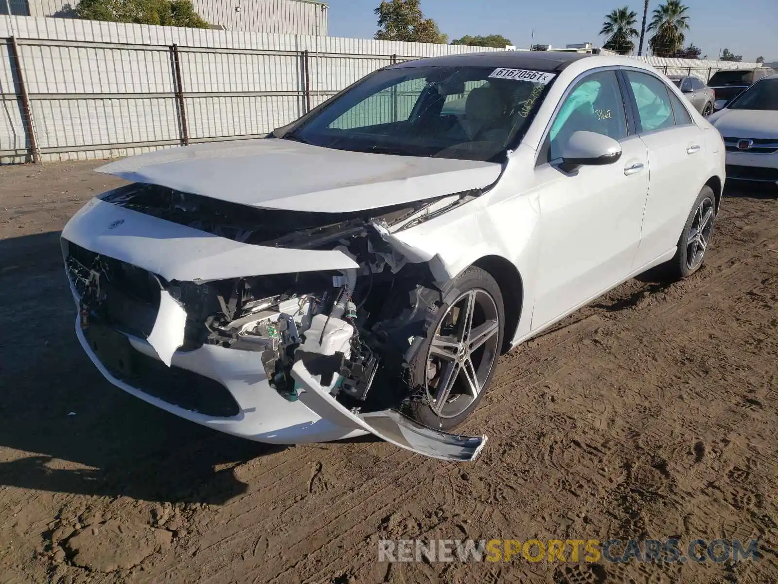 2 Photograph of a damaged car W1K3G4EB3LW047346 MERCEDES-BENZ A-CLASS 2020