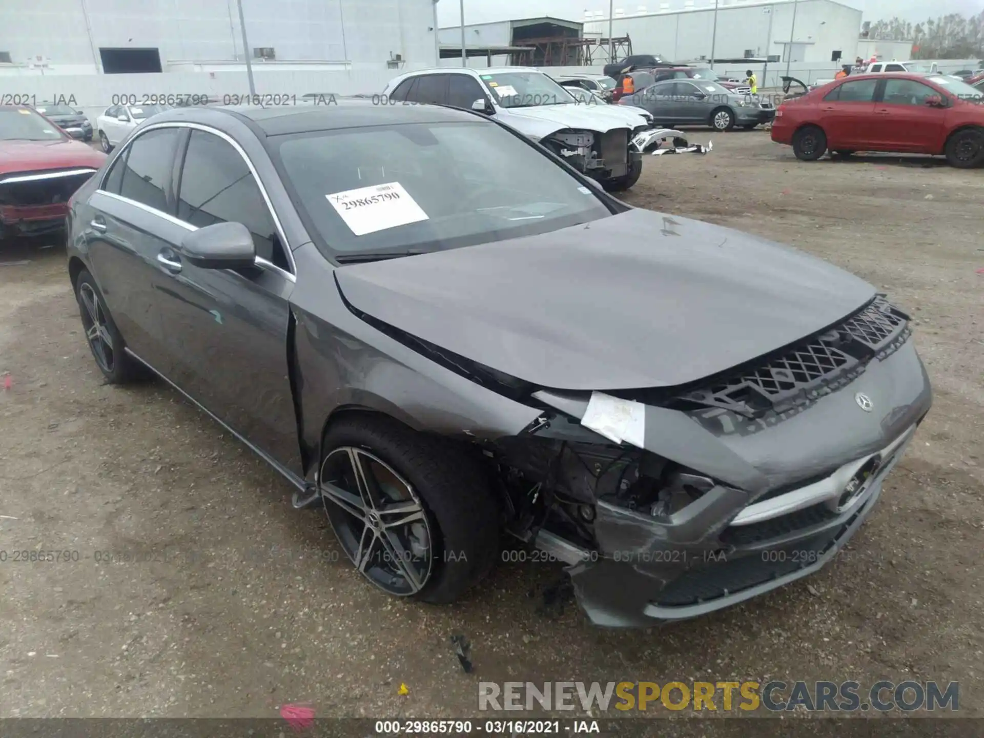 1 Photograph of a damaged car W1K3G4EB4LJ237668 MERCEDES-BENZ A-CLASS 2020