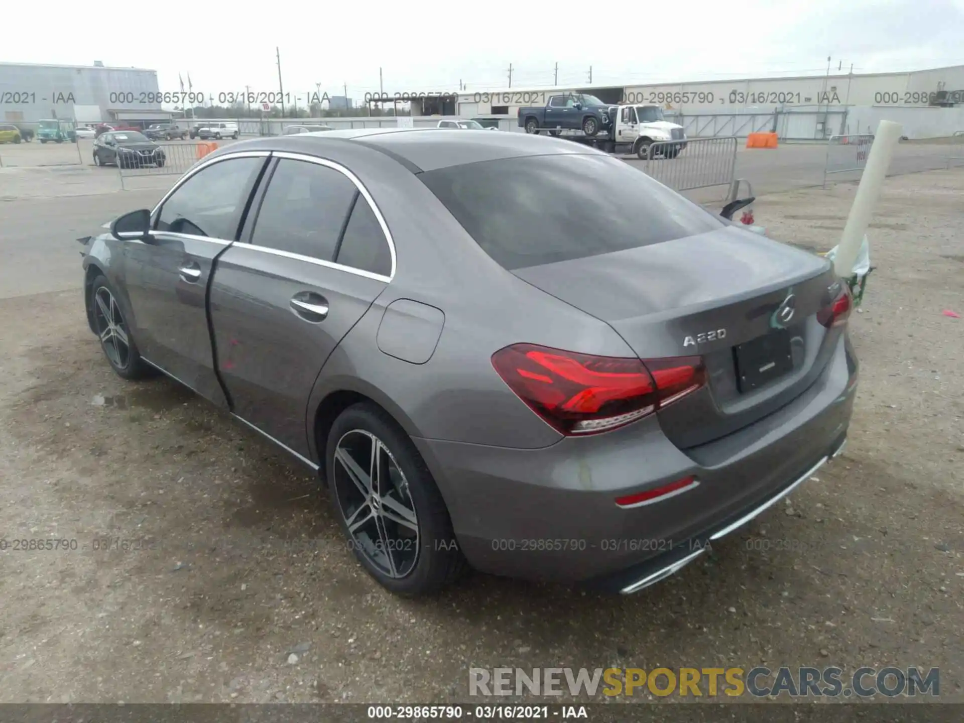 3 Photograph of a damaged car W1K3G4EB4LJ237668 MERCEDES-BENZ A-CLASS 2020