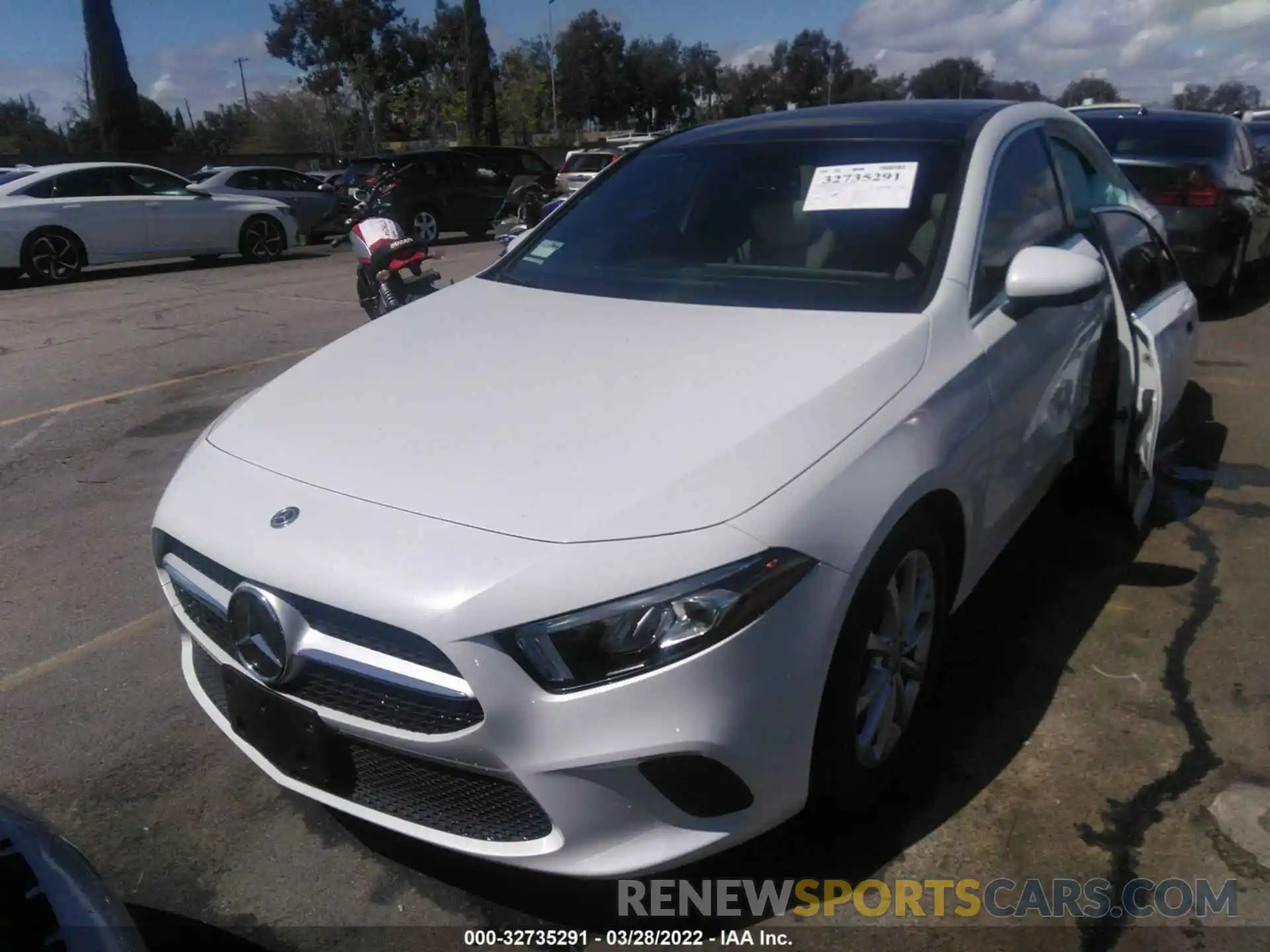 2 Photograph of a damaged car W1K3G4EB4LW043435 MERCEDES-BENZ A-CLASS 2020