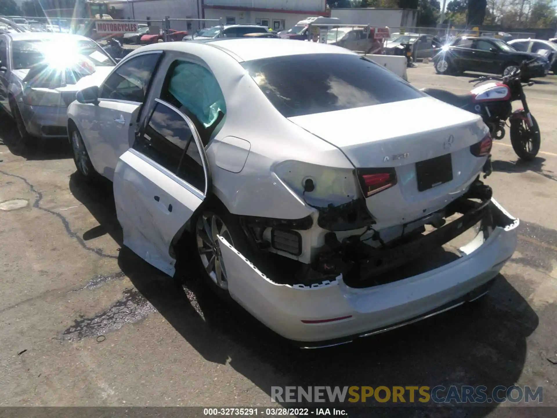 3 Photograph of a damaged car W1K3G4EB4LW043435 MERCEDES-BENZ A-CLASS 2020