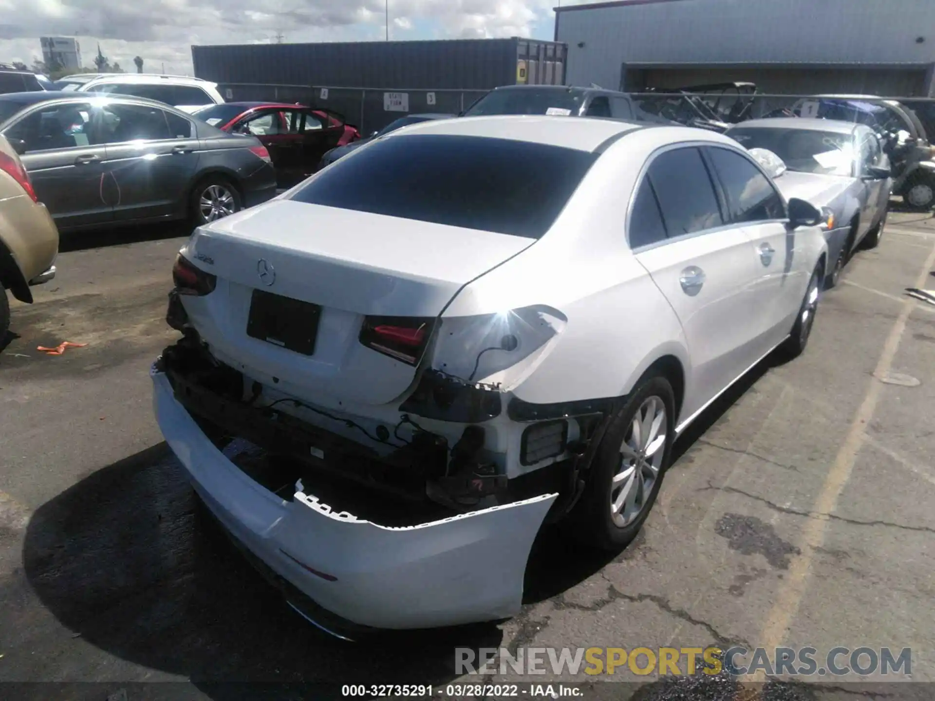 4 Photograph of a damaged car W1K3G4EB4LW043435 MERCEDES-BENZ A-CLASS 2020