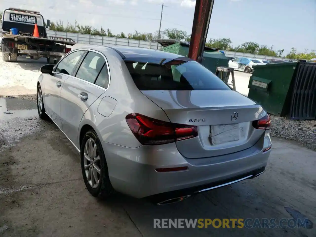 3 Photograph of a damaged car W1K3G4EB4LW047842 MERCEDES-BENZ A-CLASS 2020