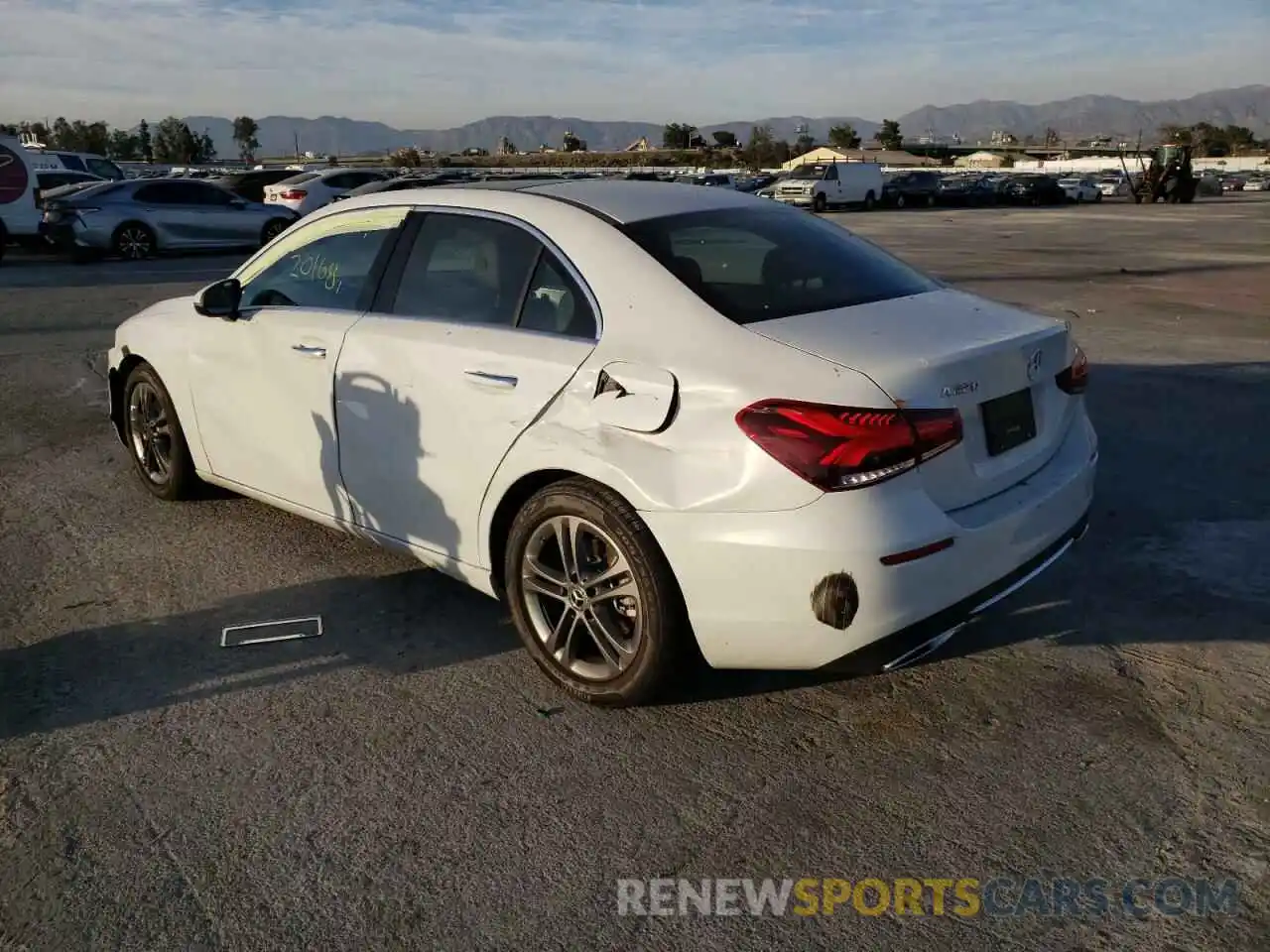 3 Photograph of a damaged car W1K3G4EB5LJ223262 MERCEDES-BENZ A-CLASS 2020