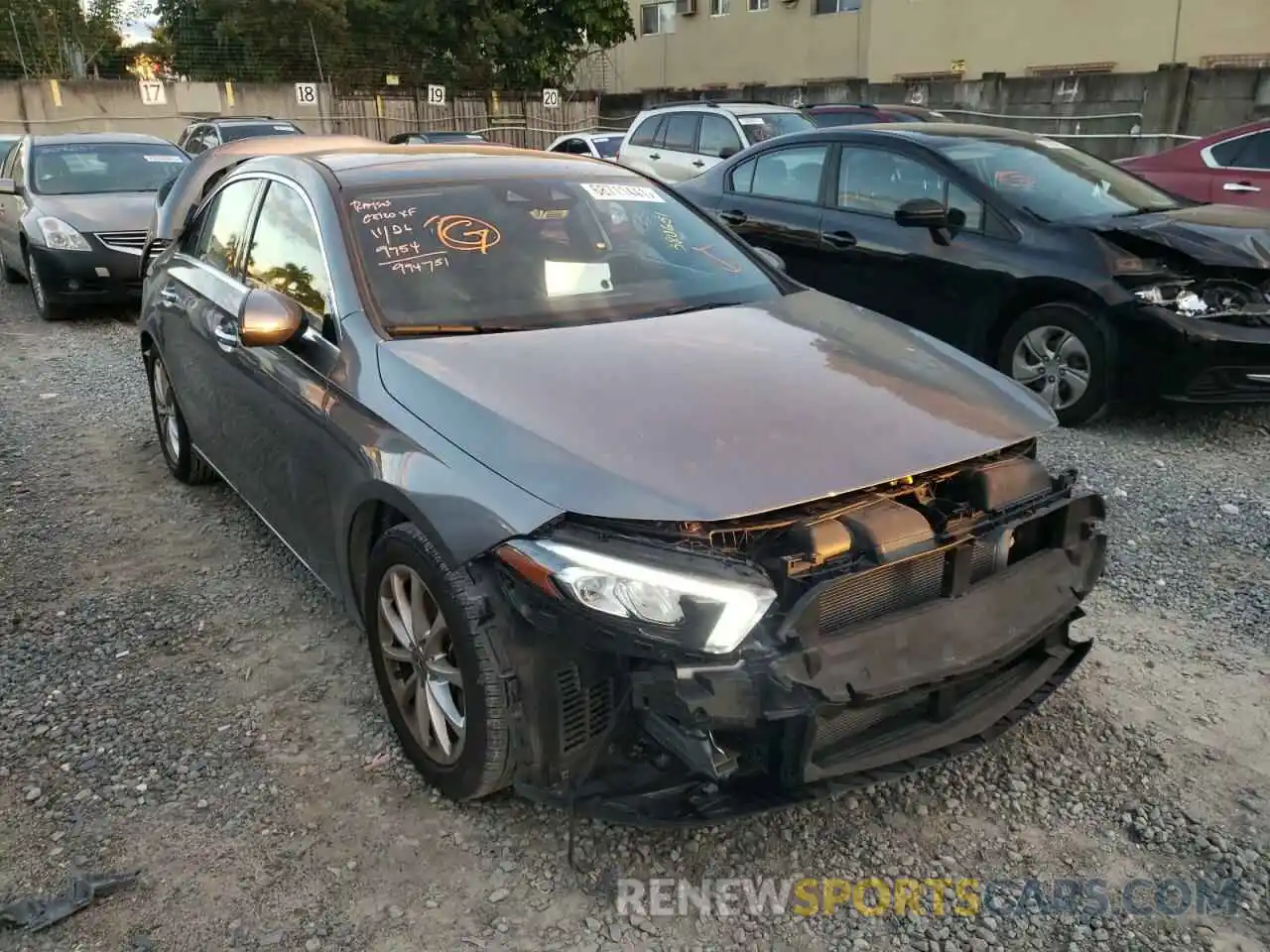 1 Photograph of a damaged car W1K3G4EB5LW043265 MERCEDES-BENZ A-CLASS 2020