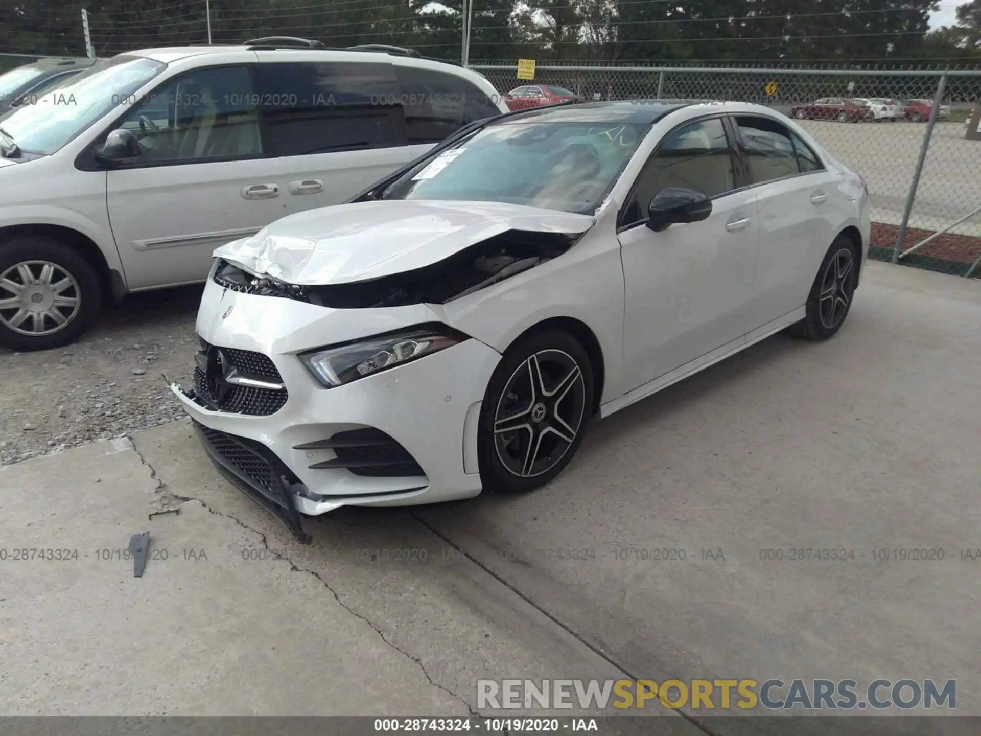 2 Photograph of a damaged car W1K3G4EB6LJ200508 MERCEDES-BENZ A-CLASS 2020