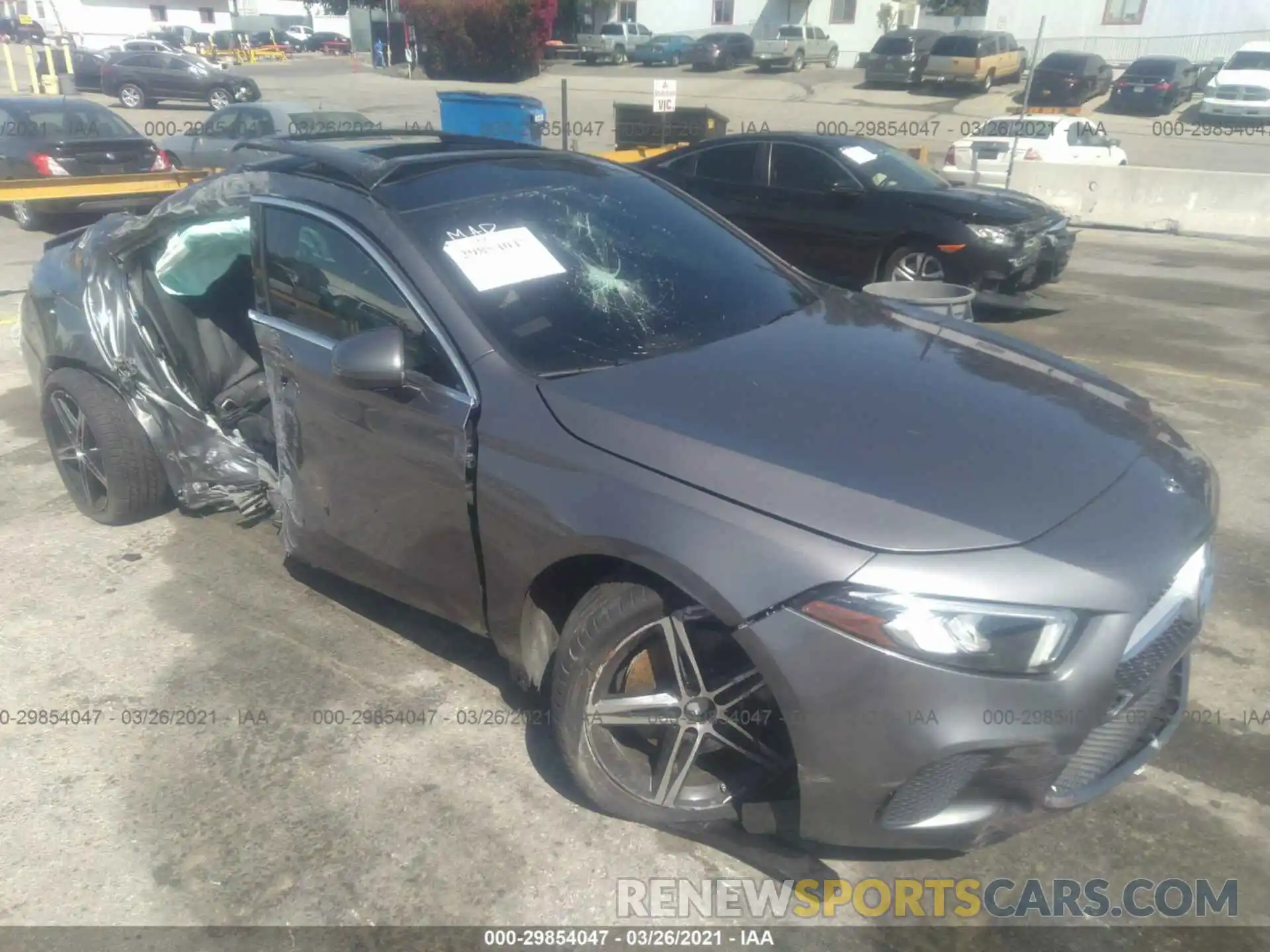 1 Photograph of a damaged car W1K3G4EB6LJ221567 MERCEDES-BENZ A-CLASS 2020