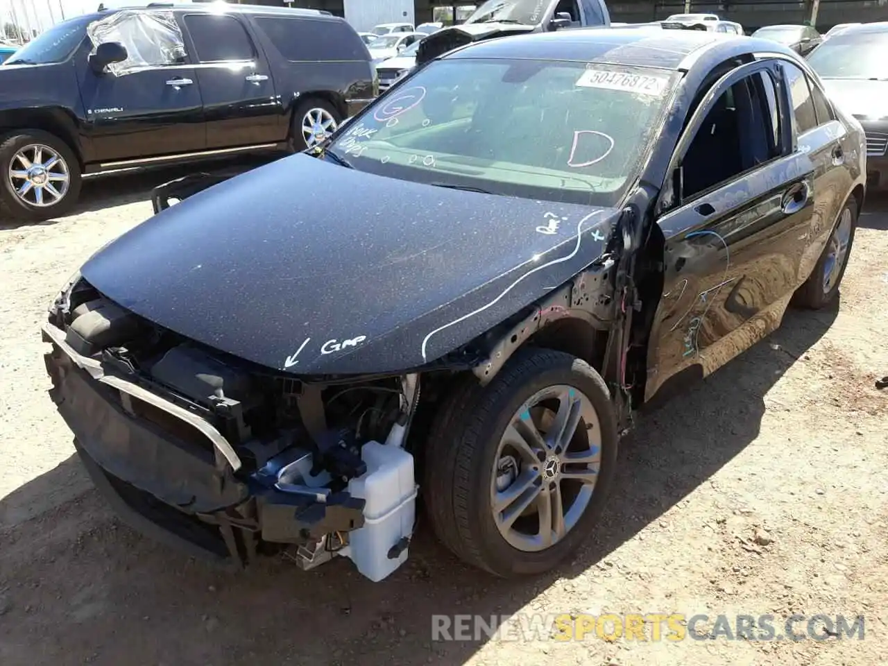 2 Photograph of a damaged car W1K3G4EB6LJ222458 MERCEDES-BENZ A-CLASS 2020