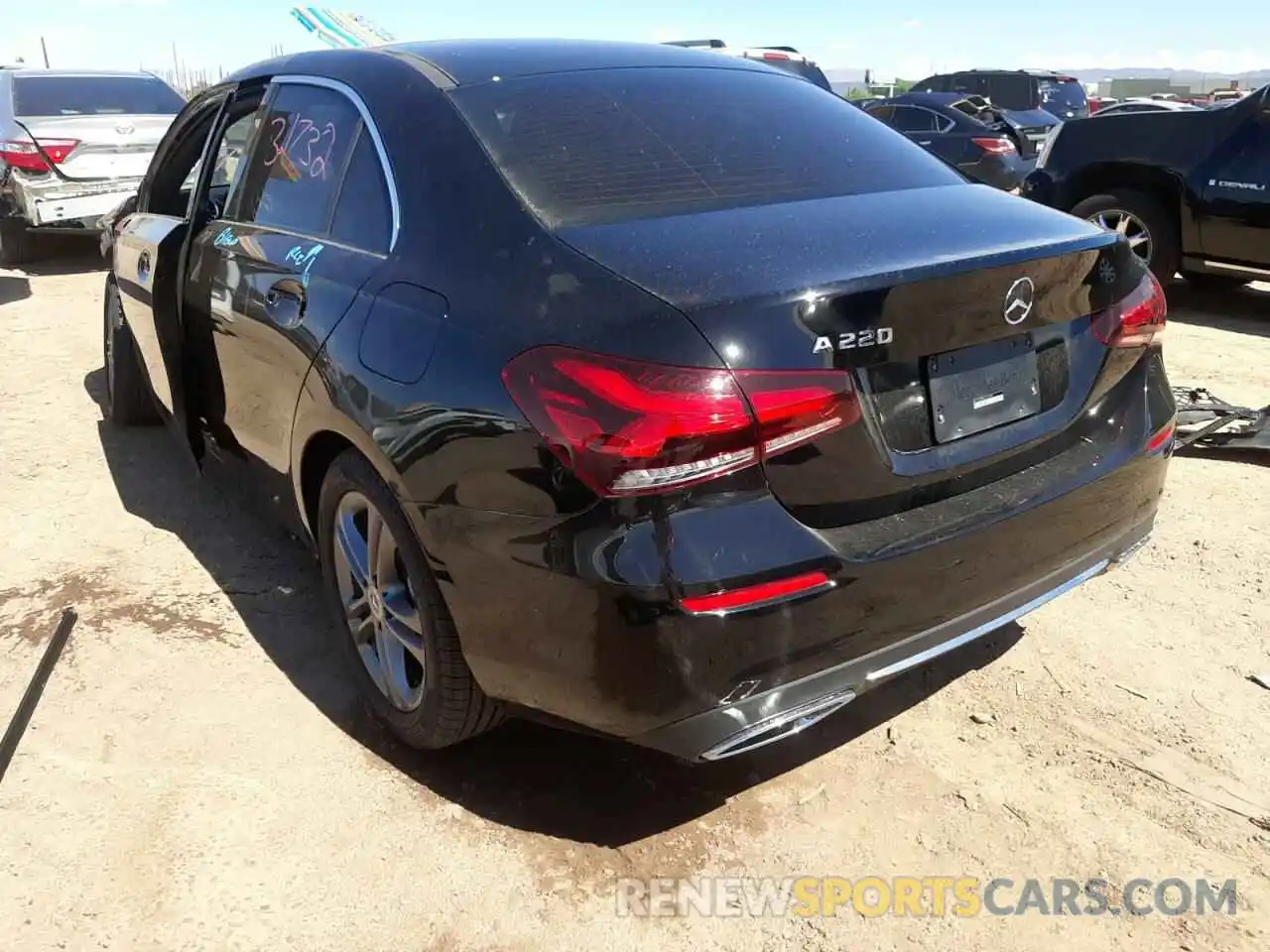 3 Photograph of a damaged car W1K3G4EB6LJ222458 MERCEDES-BENZ A-CLASS 2020