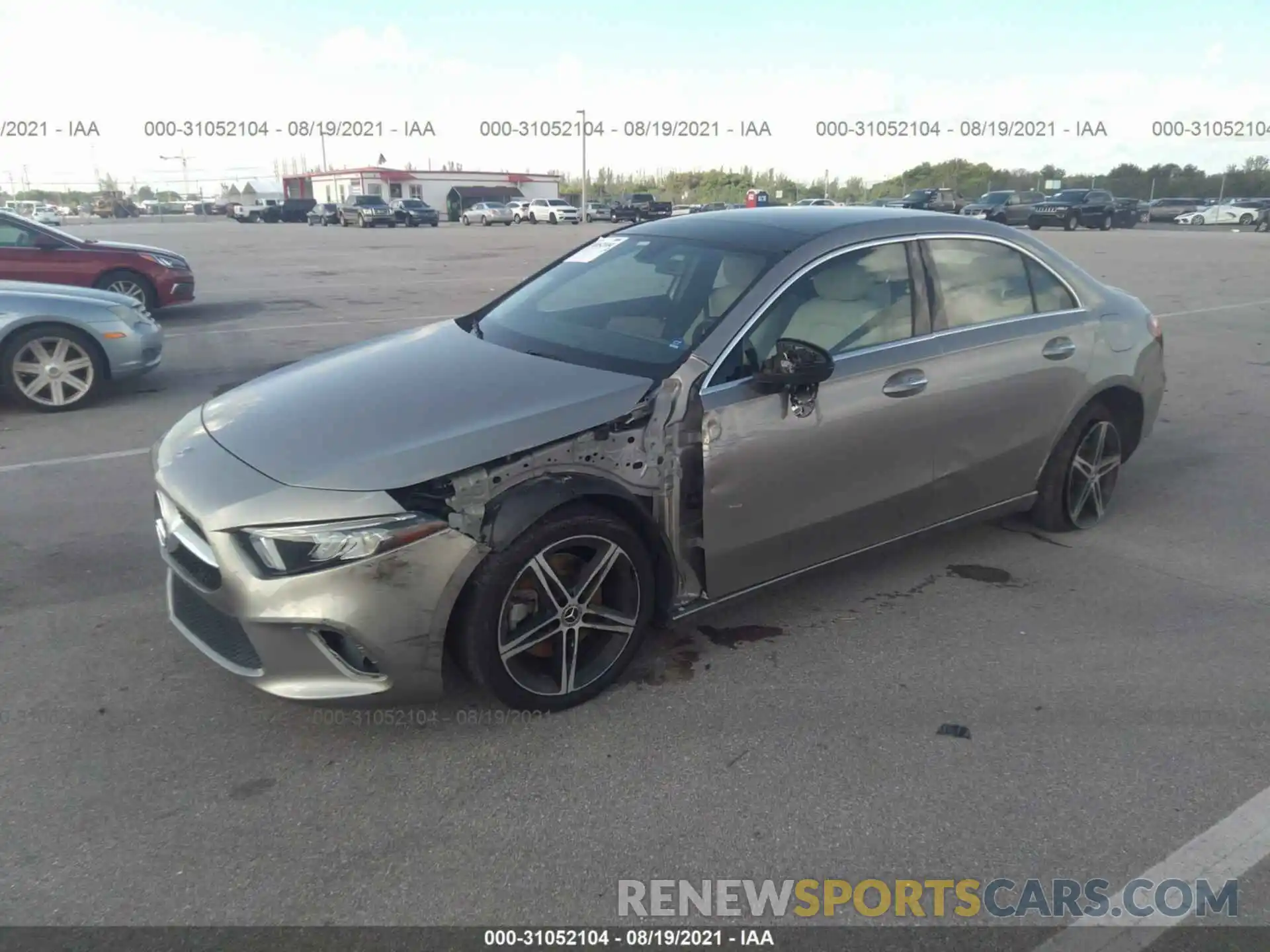 2 Photograph of a damaged car W1K3G4EB6LJ225473 MERCEDES-BENZ A-CLASS 2020