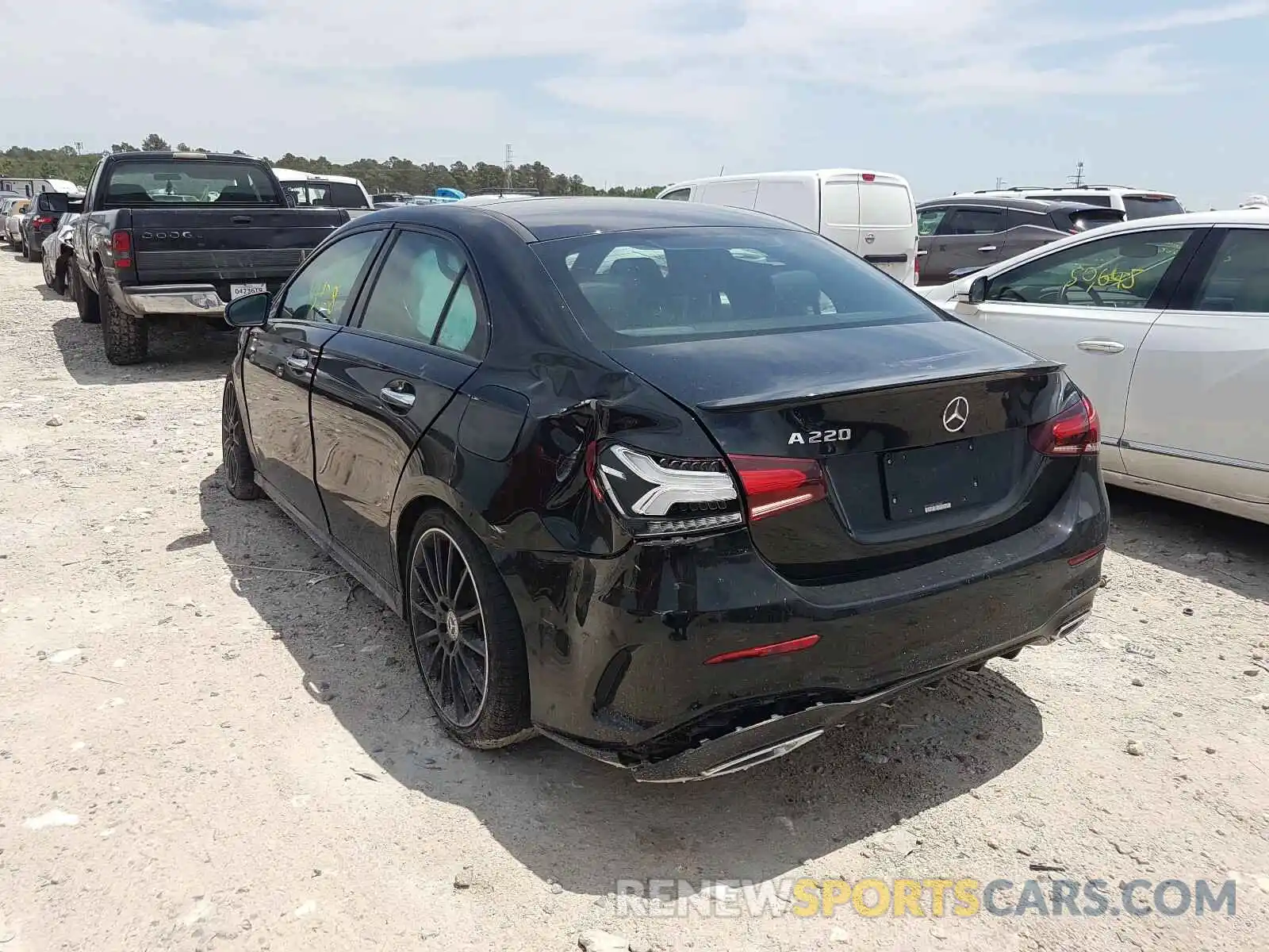 3 Photograph of a damaged car W1K3G4EB6LW045459 MERCEDES-BENZ A-CLASS 2020