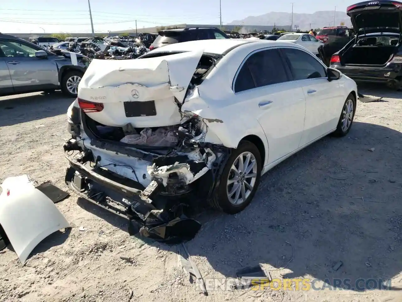 4 Photograph of a damaged car W1K3G4EB6LW045848 MERCEDES-BENZ A-CLASS 2020