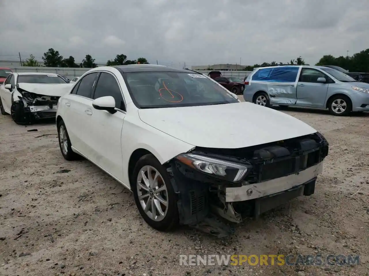 1 Photograph of a damaged car W1K3G4EB7LJ214319 MERCEDES-BENZ A-CLASS 2020