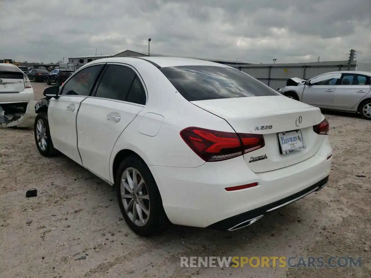 3 Photograph of a damaged car W1K3G4EB7LJ214319 MERCEDES-BENZ A-CLASS 2020