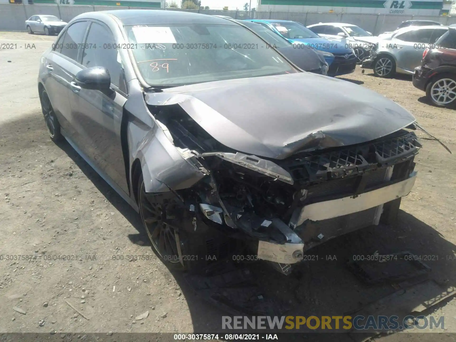 1 Photograph of a damaged car W1K3G4EB7LJ217379 MERCEDES-BENZ A-CLASS 2020