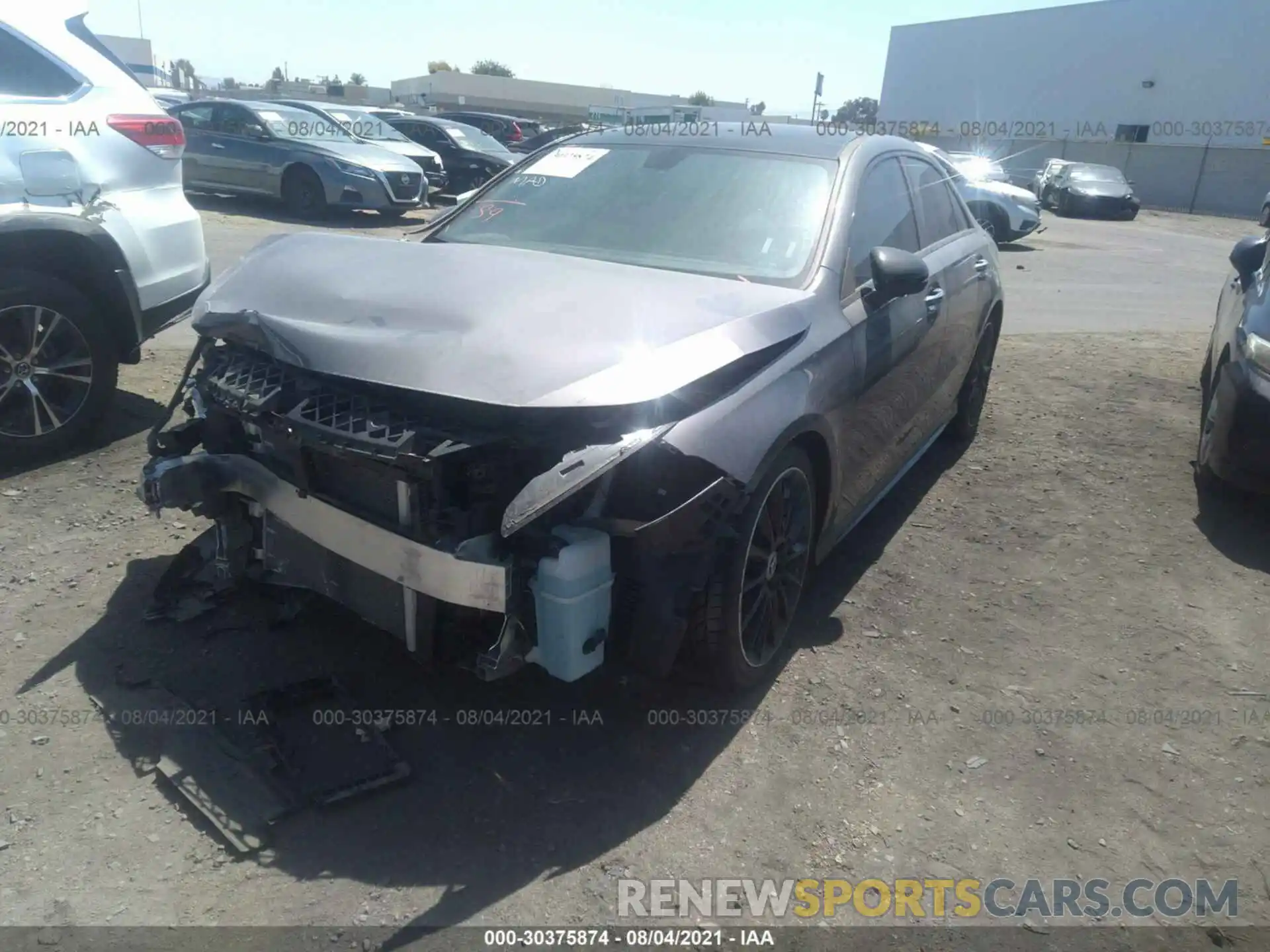 2 Photograph of a damaged car W1K3G4EB7LJ217379 MERCEDES-BENZ A-CLASS 2020