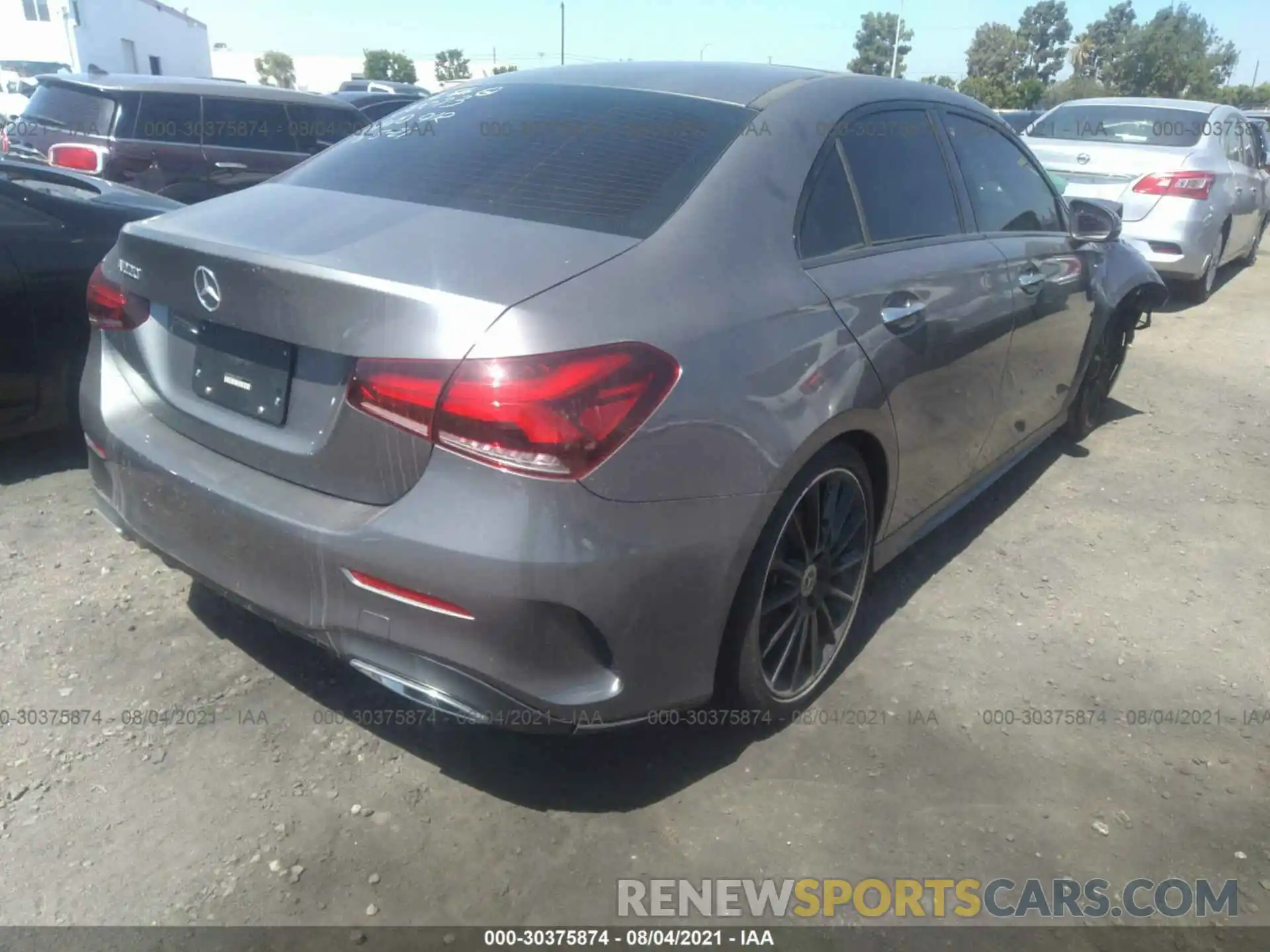 4 Photograph of a damaged car W1K3G4EB7LJ217379 MERCEDES-BENZ A-CLASS 2020