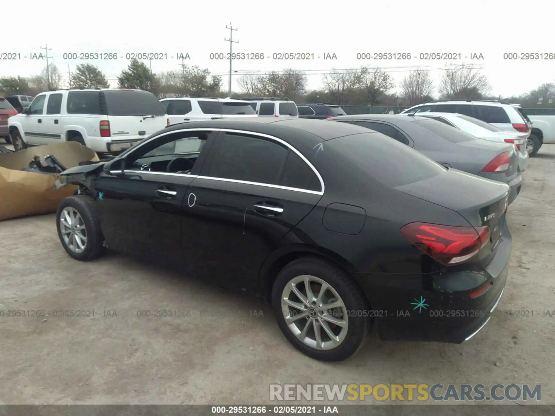 3 Photograph of a damaged car W1K3G4EB7LJ229824 MERCEDES-BENZ A-CLASS 2020