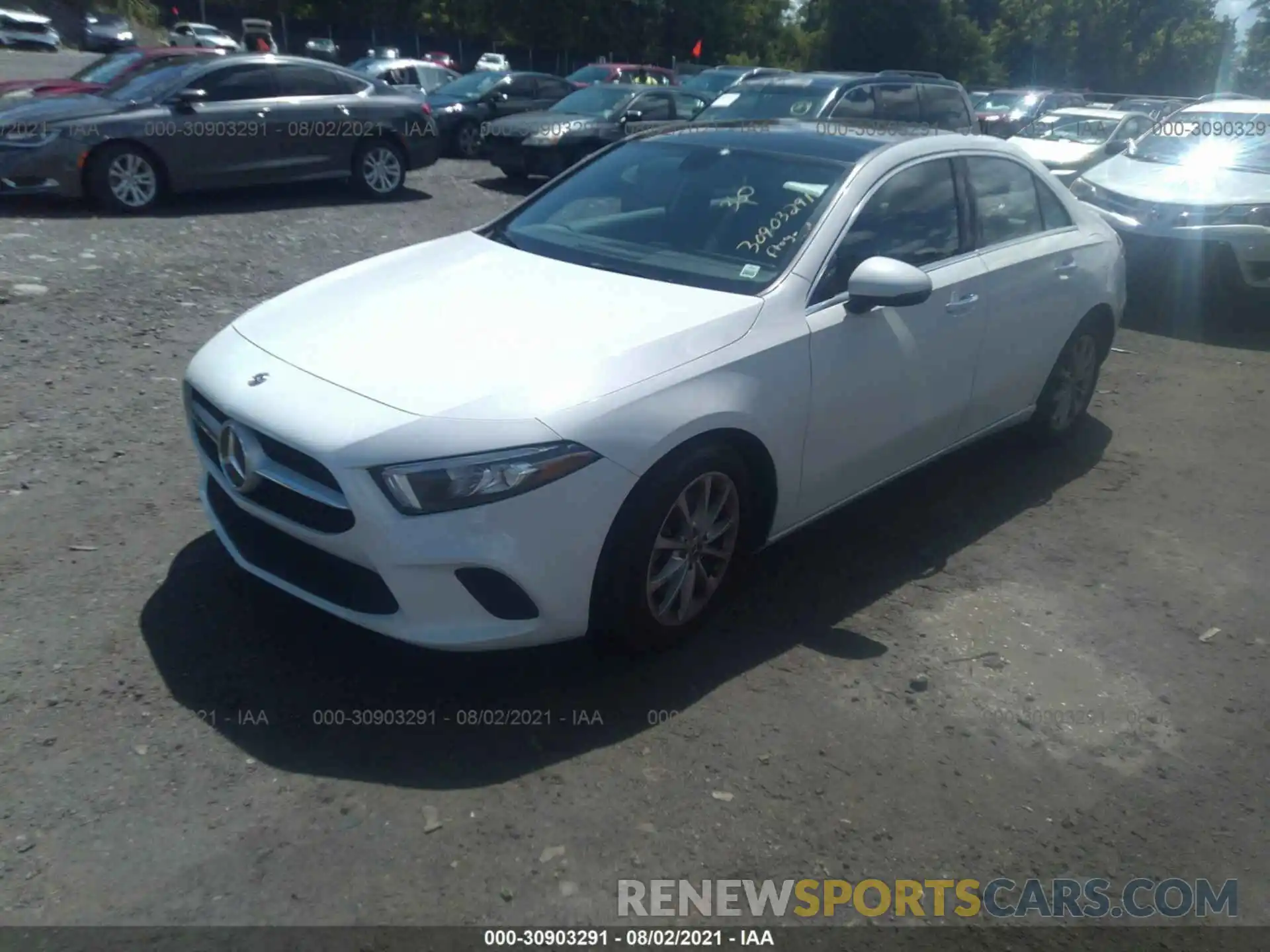 2 Photograph of a damaged car W1K3G4EB7LW044143 MERCEDES-BENZ A-CLASS 2020