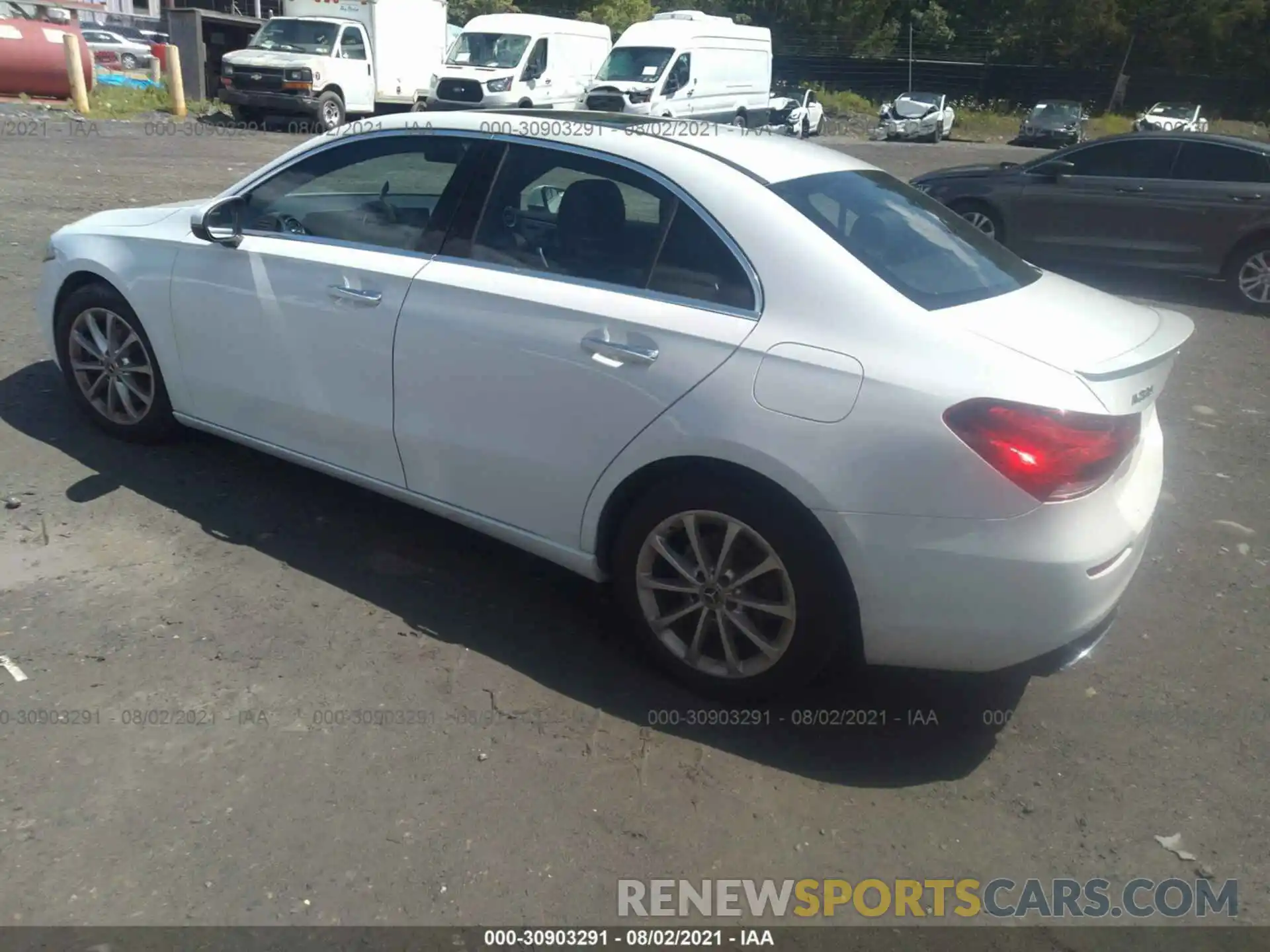 3 Photograph of a damaged car W1K3G4EB7LW044143 MERCEDES-BENZ A-CLASS 2020